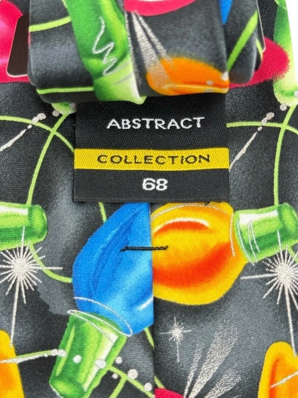 Jerry Garcia Abstract Collection 68 Men’s Neck Tie Christmas Lights Bulbs NEW